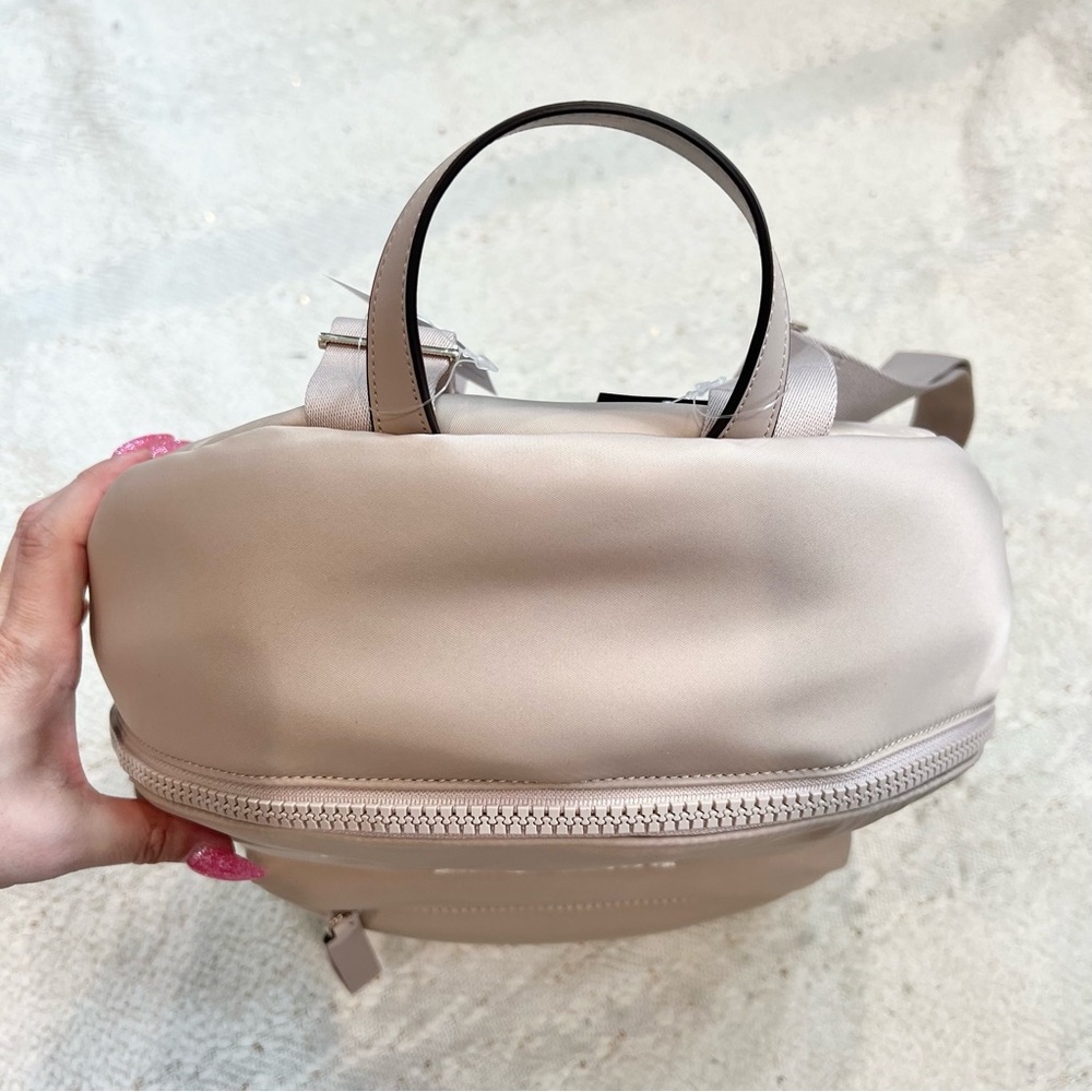 Kate Spade ELLA Beige Nylon Puffy Backpack NEW! - Picture 5 of 9